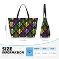 thumbnail image 4 of Easygdp Mardi Gras1 Bolsa de Viaje de Playa de Gran Capacidad, Bolsa Tote Perfecta para la Playa, Escapadas de Fin de Semana y Viajes, 4 of 7