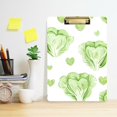 thumbnail image 2 of FORMRS Acrylic Clipboard with Low Profile Clip Standard A4 Letter Size, 12.5" x 9", Love Cabbage Pattern, 2 of 8