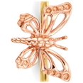 thumbnail image 3 of 14K Two-Tone Polished Butterfly Ring (Size 7) Made In United States r628, 3 of 4