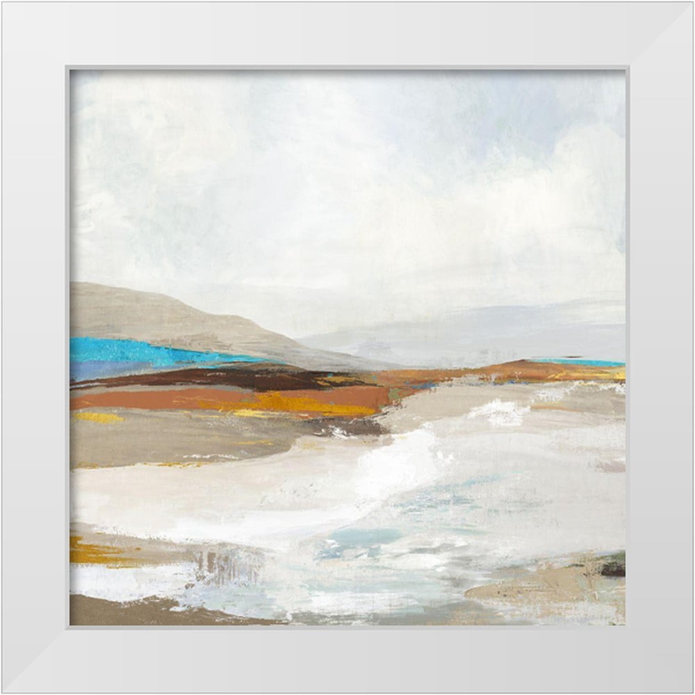 Pearce Allison 12x12 White Modern Wood Framed Museum Art Print Titled - Soft Sea I