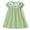 Z#1-Green, variant on Toddler Little Baby Girl St Patricks Day Outfit Clover Smocked Dress Puff Short Sleeve Plaid Dress Irish Clothes