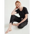 thumbnail image 3 of Joyspun Women's Knit Cropped Sleep Pants, Sizes S to 3X, 3 of 6