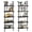 Black 2 Pack, variant on 2pcs Set 5-Shelf Stepped Bookshelf White Marble Modern Bookshelf Open High Wall Mounted Bookshelf Upright Tilting Wall Shelf Industrial Decoration, Utility Racks