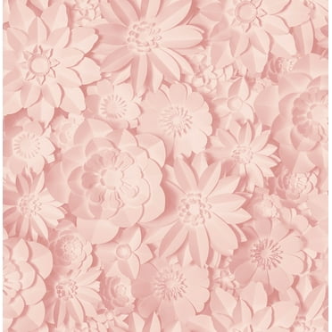 Fine Decor Dacre Pink Floral Unpasted Paper Wallpaper, 20.5-in by 33-ft, 56.4 sq. ft.