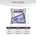 thumbnail image 5 of LNWH Stars Game Controller Throw Pillow Covers, Square Soft Linen Decorative Pillow Cases, 20"x20", 5 of 8