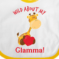 thumbnail image 4 of Inktastic Wild About My Glamma Boys or Girls Baby Bib, 4 of 4