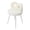 pink, variant on Dapmiu Modern Simple Vanity Stool, Faux Wool Upholstered, Heavy Duty 330LBS, Bow Backrest Armless Chair, Quick Assembly for Bedroom & Living Room(pink)