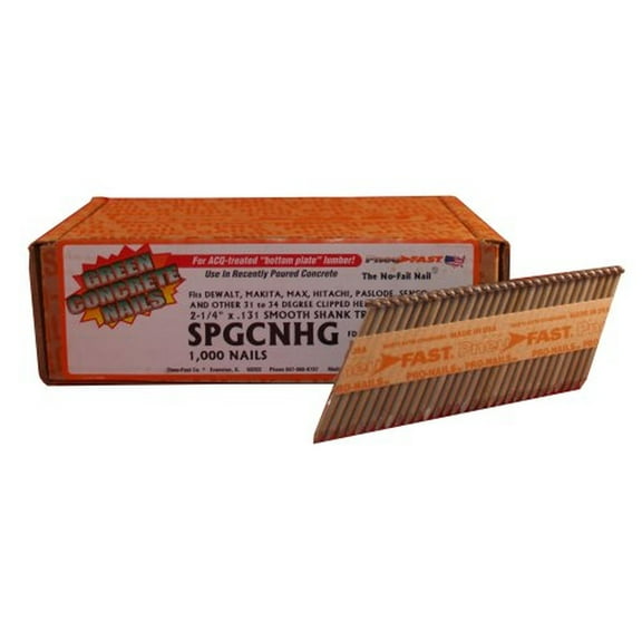 Pneu-Fast SPGCNHG 2-1/4"x0.131 Clipped Head Nail for Concrete