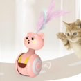thumbnail image 2 of Automatic Cat Toys Interactive Funny Tumbler Design Scratch-resistance Bite-resistant Catching Ball Funny Cat Stick Pet Supplies He Qiyong unisex, 2 of 2