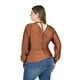 thumbnail image 3 of Blusa escote cruzado Roman Fashion /Tallas Extras, 1883 (Chedron) cafe 36, 3 of 6
