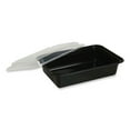 thumbnail image 3 of GEN Food Container with Lid 28 oz 8.81 x 6.02 x 2.04 Black/Clear Plastic 150/Carton TORECT28, 3 of 6