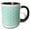 Black/White, variant on 3drose, Mint Honeycomb Pattern - Pastel Aqua Blue Hexagons - Light Teal Turquoise Bee Hive Hexagonal Design, 11oz Mug