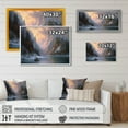 thumbnail image 4 of Designart "Early Morning View Of Lake And Moutains" Landscape Mountains Lake Wall Art For Bathroom, 4 of 5