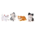 thumbnail image 1 of Coleccionables 4Pcs / Set Cute Cat Resina Escultura Estatuas Césped para El Patio Trasero de La Casa Macarena Figurilla de gato animal, 1 of 8