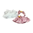thumbnail image 3 of Traje de vestir para muñecas de moda de 3 piezas, accesorio de vestuario, ropa para muñecas con pajarita, para muñecas de 20 cm, regalos de cumpleaños, regalos de Año Nuevo rosa, 3 of 8