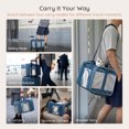 thumbnail image 4 of BELLA & PAL Airline Approved Cat Carrier with Wheels, Detachable Rolling Pet Carrier for Kitten & Small Dogs up to 16lbs, Soft-Sided Foldable Puppy Bag , 17.7"×11"×11", Sky Sailor, 4 of 8