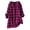 Hot Pink, variant on Women's Button Down Shirts Roll Up Long Sleeve Fashion Vintage Plaid V Neck Shirts Casual Lightweight Loose Maternity Tops