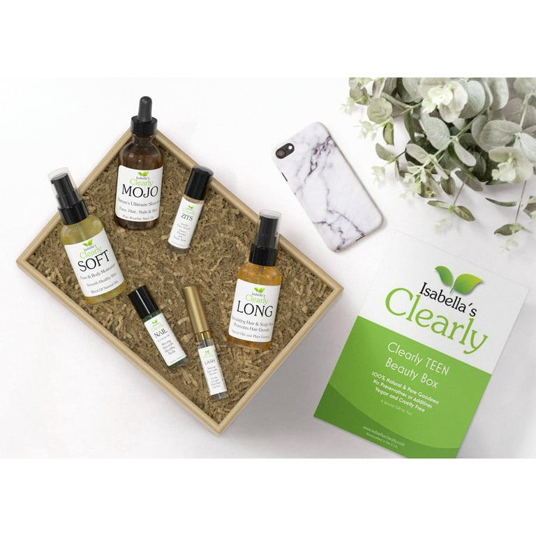 Clearly TEEN Beauty Box for Teen Girls 100 Natural Bath and Body Gift Set Made in the USA Best Gift Ideas for Her