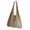Khaki, variant on Women's Hollow Knit Shoulder Handbag, Oversized Lightweight Woven Tote Bag for Travel Beach Shopping Everyday Use