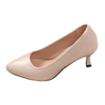 thumbnail image 3 of YLYL Women's Pumps Kitten Heel Pointed Toe Slip on Casual Wedding Work Business Office Dress Shoes, 3 of 9