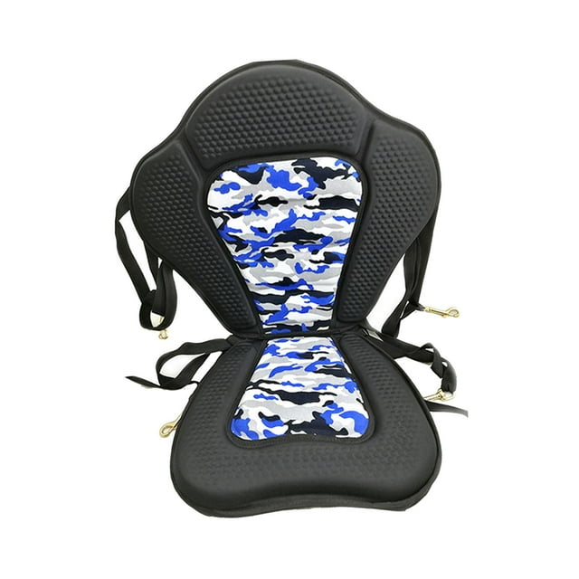Kayak Seat,Kayak Padded Seat Adjustable Straps Universal,Canoe Seat High Backrest Replacements Accessory,Kayak Padded Seat Back Support Kayaking Rafting,Boat Seat High Back EVA Blue