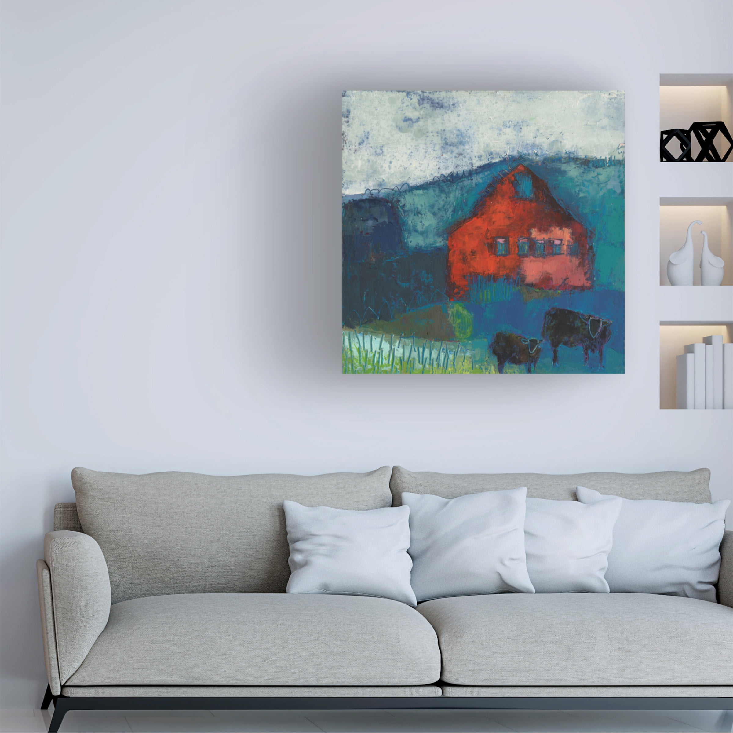 Sue Jachimiec 'Bremen Bluff Barn' Canvas Art