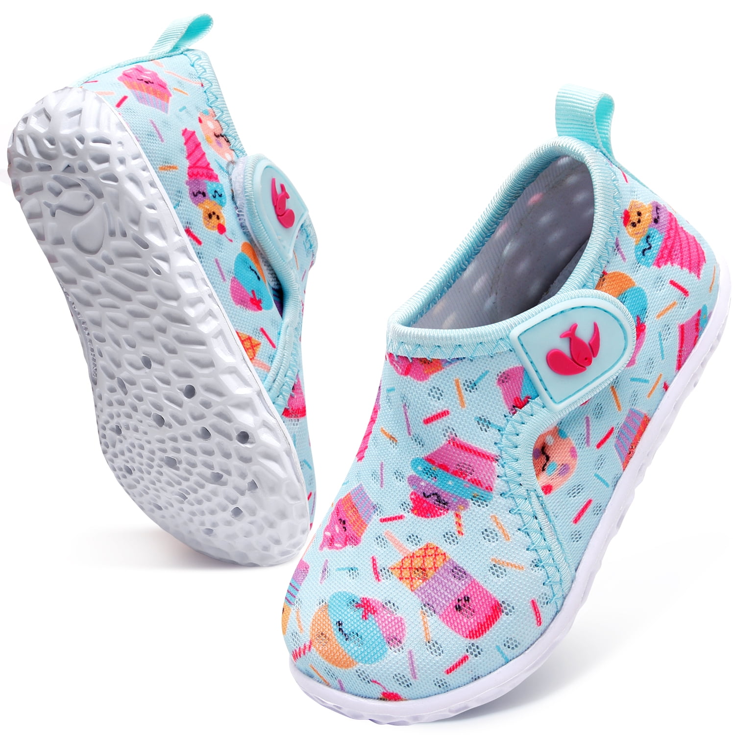 LRUN Kids Water Shoes for Baby Boys Girls Quick Drying Aqua Socks