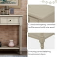 thumbnail image 7 of 35.43 inch Wood Console Table with Two Drawers and Bottom Shelf for Living Room, Entryway/Hallway (Antique Gray), 7 of 7