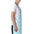 thumbnail image 5 of Cauagu Blue Popcorn Aprons with Pockets,Waterproof Apron for Women,Kitchen Cooking Apron Adjustable Bib Aprons Chef Apron for Cooking,Drawing,Crafting, 5 of 8