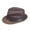 Coffee, variant on Soumake Men Fedora Wide Brim Mesh Spring Summer Pure Color Low-profile Sunshade Hat for Outdoor