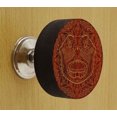 thumbnail image 2 of IBA Indianbeautifulart Boutons Gravés Rouges 10 Pcs Meubles Boutons en Bois Festonné Tiroir Rustique, 2 of 3