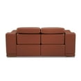 thumbnail image 5 of Pemberly Row Genuine Italian Leather Power Reclining Loveseat in Brown, 5 of 10