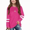thumbnail image 6 of HCNTES Girls Long Sleeve Shirts Soft Cotton T-Shirts Crewneck Basic Tees for Kids and Teen Girls Tops Clothes(Hot Pink,8-9 Years), 6 of 9