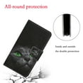 thumbnail image 6 of ELEHOLD Wallet Case for iPhone 15 Pro Max Folio Flip Case, Cute Pattern with Credict Card Slots Magnetic Clasp Soft Shockproof Leather Protective Case with Wrist Lanyard - Black Cat, 6 of 7