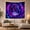 Circular Dragon With Glowing Crystals in Dark Space, variant on Neon Dragon on a Stormy Mountain Peak, Dramatic Fantasy Style for Dragon Lovers, Lightning Wall Art, Housewarming Gift, Tapestry Wall Hanging for Bedroom and Dorm