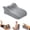 Light gray, variant on GEEKLiYun Ergonomic Memory Foam Wedge Pillow, 18.5 Degree Angled Support Pillow for Neck Back Waist and Legs, Multi Position Bed Wedge Pillow for Sleeping Reading Relaxing, Removable Cover