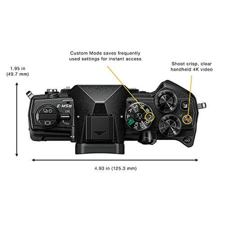 Olympus - OM-D E-M5 Mark III Mirrorless Camera (Body Only) - Black