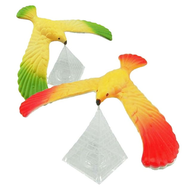 2 unids mini modelo de águila de equilibrio barycenter física juguete Zulema Balanceando Eagle Toy