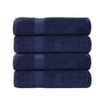 thumbnail image 2 of Superior Franklin 4-Piece Cotton Bath Towel Set, Super Soft Quick Dry Fade Resistant Towels, Navy Blue, 2 of 10