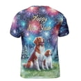thumbnail image 2 of Happy New Year Brittany Spaniel Family Cheer Winter Midnight Firework All Over Print 3D Shirt Unisex Merch Brittany Dog Lover Gifts Idea - 02025, 2 of 6