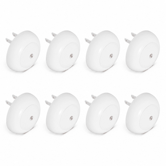 BIBEARBIBEAR Night Light, Night Lights Plug into Wall, Dusk to Dawn Sensor, Red Led Night Light 0.5W, 8 Pack Nightlight for Adults, Bedroom, Bathroom, Hallway, Kitchen