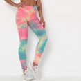 thumbnail image 6 of Aoochasliy Clothes Womens Pants Petite Women's Ink Yoga Tie-Dye Pants Slim And Hip Lifting Exercise Bottom Pants, 6 of 9