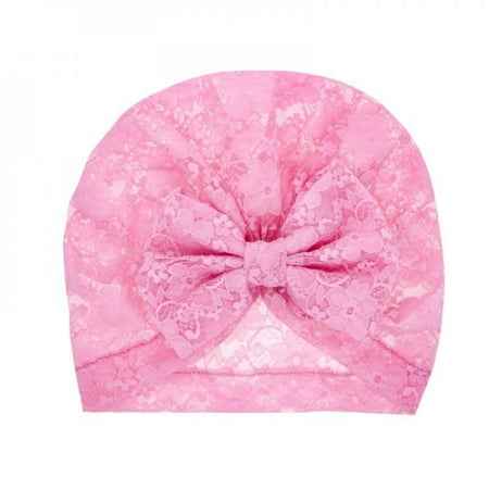 

Solid Big Knotted Hair Bow Large Bowknot Knot Beanie Turban Hats Caps Headwraps for Baby Girls Infants Toddlers Kids