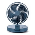 thumbnail image 1 of Matsuzay Ventilador de Viento fuerte Refrigerador de aire recargable Ventiladores de escritorio con pilas Accesorios para electrodomésticos 4000mA Azul, 1 of 6