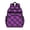 Purple and Black, variant on Purple and Black Checkered Pattern Backpack for School, Cute School Bag with Adjustable Shoulder Straps and Padded Back, 15.25"x11.5"x5.25"