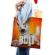 thumbnail image 4 of Perro Bolt Bolso de tela con estampado de lienzo para mujer, bolsa de compras reutilizable y estética, con cremallera interior, regalo para mujer,40*45cm., 4 of 6