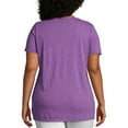 thumbnail image 2 of Just My Size Women's Plus Size Scoopneck Short Sleeve Graphic Tunic T-Shirt, 2 of 5