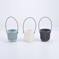 thumbnail image 3 of Planters Pots On Wall Or Window Mini With Drainage 6pcs Plastic Flexible Removable Handle For Flowers Plants Urns,Multicolor, 3 of 5