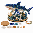 thumbnail image 2 of 3D Beaded Sea Animal Sculpture Kit, Ocean-Themed Wire and Pearl Bead Craft Set with Shell and Coral Details, Handmade Underwater Display Project for Adults, 2 of 7