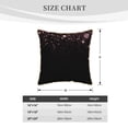 thumbnail image 2 of KLL Sparkling Pink Night Sky Decorative Throw Pillow Covers Velvet Soft for Couch Sofa Bedroom Living Room Outdoor (No pillow core)- 18"x18", 2 of 5